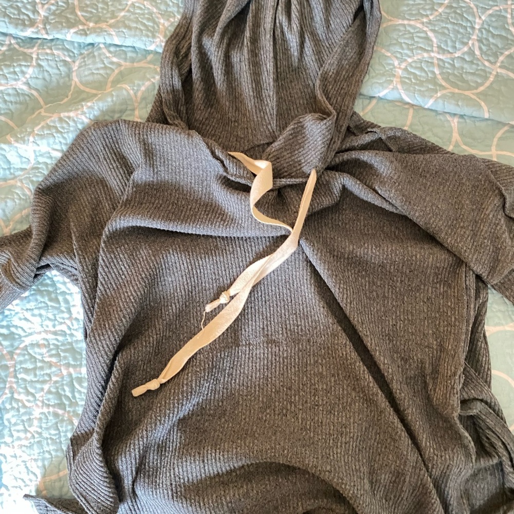 simple grey hoodie